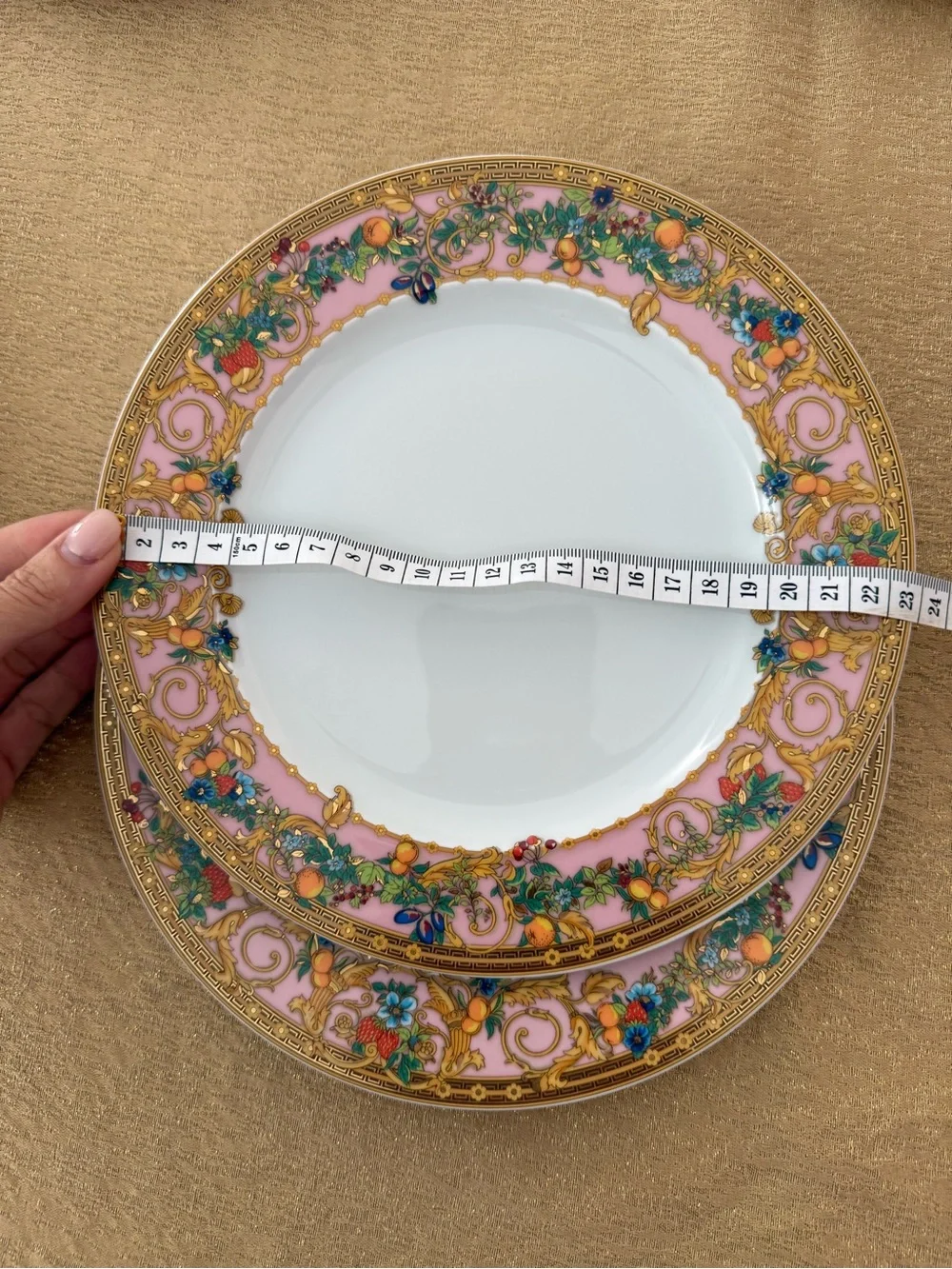 Versace LE JARDIN  AUTHENTIC DINNER SALAD AND CHARGER PLATE
